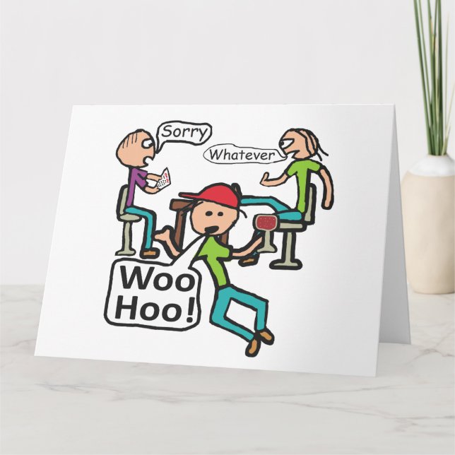 Cartão Saindo do Trabalho (Frente)