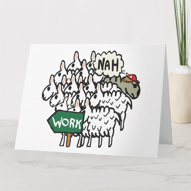 Cartão Saindo do Trabalho (Frente)