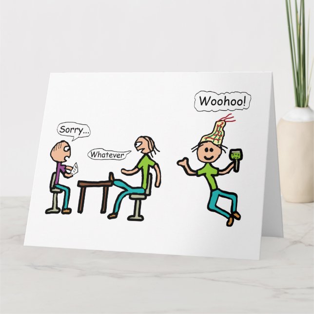 Cartão Saindo do Trabalho (Frente)