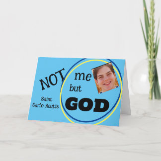 Cartão Saint Carlo Acutis Card