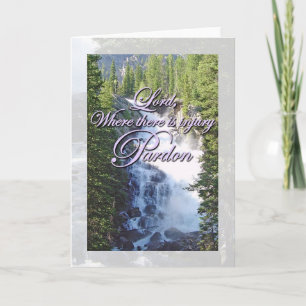 Cartão Saint Francis Prayer Pardon