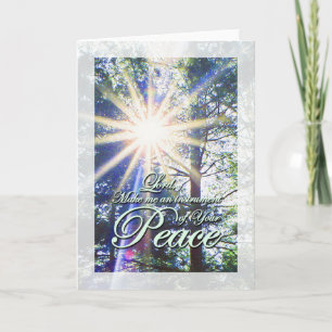 Cartão Saint Francis Prayer Peace