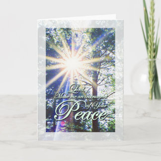 Cartão Saint Francis Prayer Peace