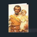 Cartão Saint Joseph Birthday Card<br><div class="desc">Original photograph (c) Brother Joseph Murphy,  ObSB.  This card suitable for a father's birthday</div>