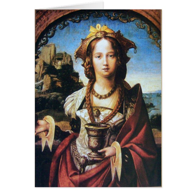 Cartão SAINT MARY MAGDALENE ,Brown Parchment (Frente)