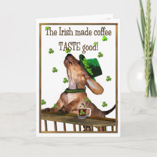 Cartão Saint Patrick's Day Irish Coffee