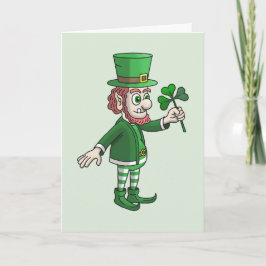 Cartão Saint Patrick's Day with Leprechaun