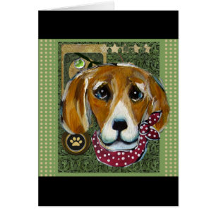 Cartão SAINT PATTY BEAGLE becomes SANTO PATTY BEAGLE