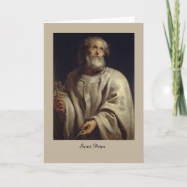 Cartão Saint Peter by Peter Paul Rubens, Greeting Card