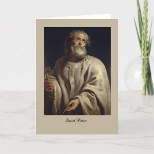 Cartão Saint Peter by Peter Paul Rubens, Greeting Card