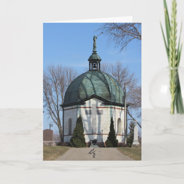 Cartão “Saint Wenceslaus Cemetery Crypt” Sympathy Card #2 (Frente)