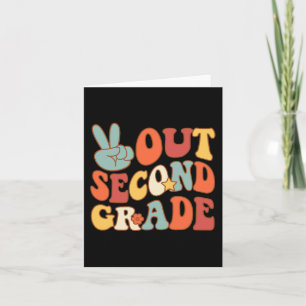 Cartão Sair Segunda Série Groovy 2º Últimos Dias Escola 