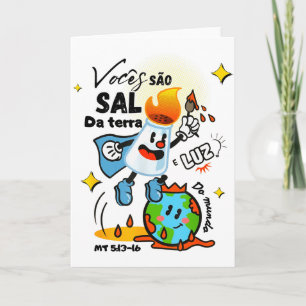 Cartão Sal da Terra e Luz do Mundo