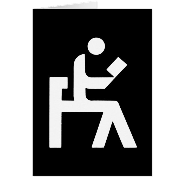 Cartão Sala de leitura da biblioteca (Frente)