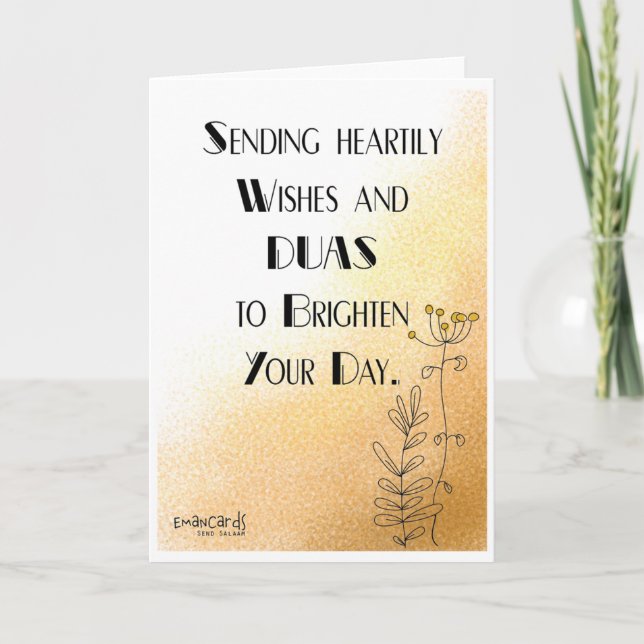 Cartão Salaam & Dua -  Elegant (Frente)