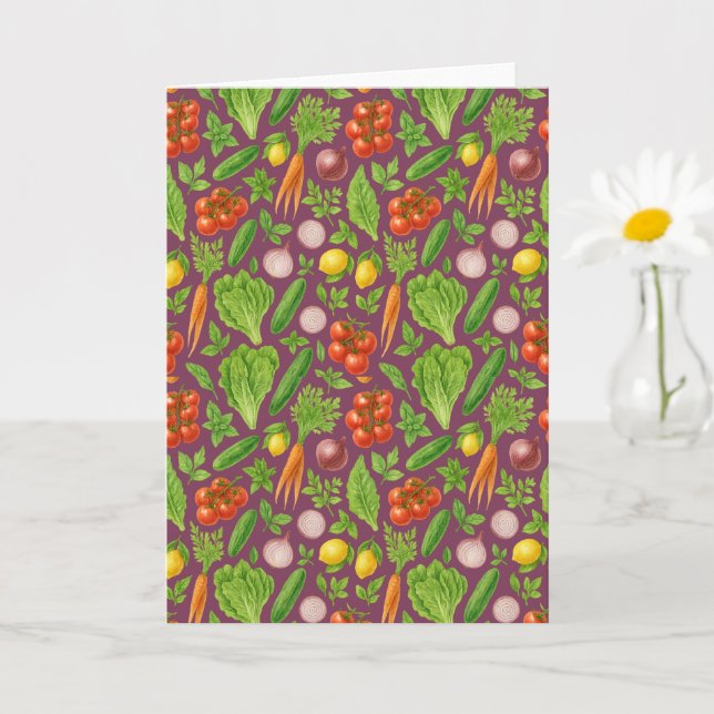 Cartão Salad Days Blank Folded Greeting Card (Planta pequena)