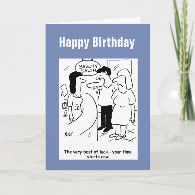 Cartão Salão de beleza - seu tempo começa... agora! (Frente)