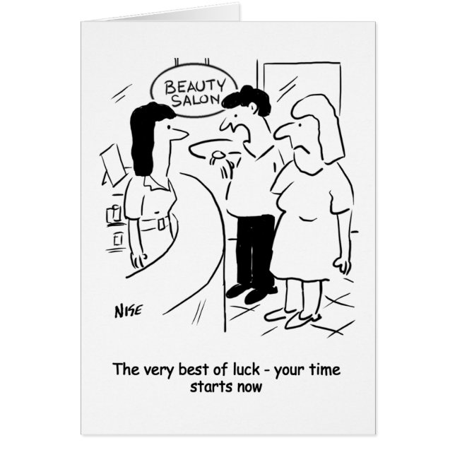 Cartão Salão de beleza - seu tempo começa... agora! Cartã (Frente)