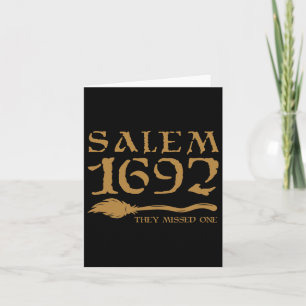 Cartão Salem 1692 Perderam Um Bruxo Halloween 8