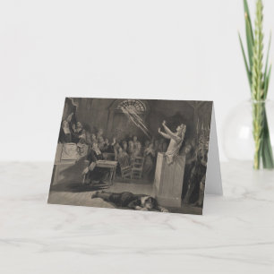 Cartão Salem Witch Trial Illustration
