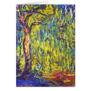 Cartão Salgueiro Weeping Claude Monet
