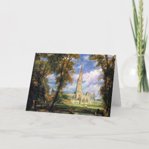 Cartão Salisbury Cathedral from the Bishop's Grounds