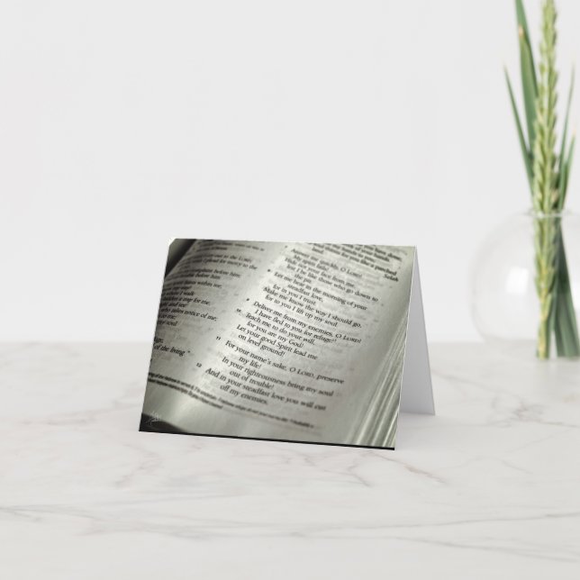 Cartão Salm 143 [Cartão Saudável] (Frente)