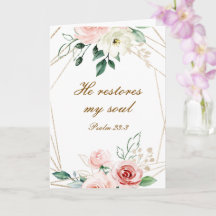 Salm 23:3 Ele Restaura minha Bíblia de Alma Verso 