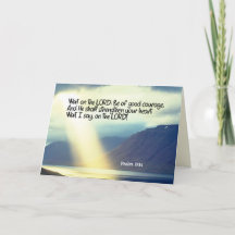 Salm 27:14 Espere no oceano Verso da Bíblia LORD