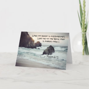 Cartão Salm 61:2 Leva-me ao Rochedo que é Mais alto