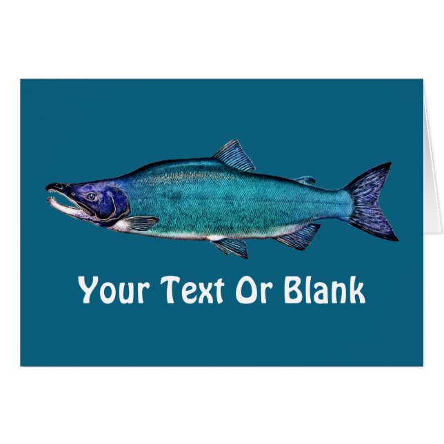 Cartão Salmão cianoico (Frente Horizontal)