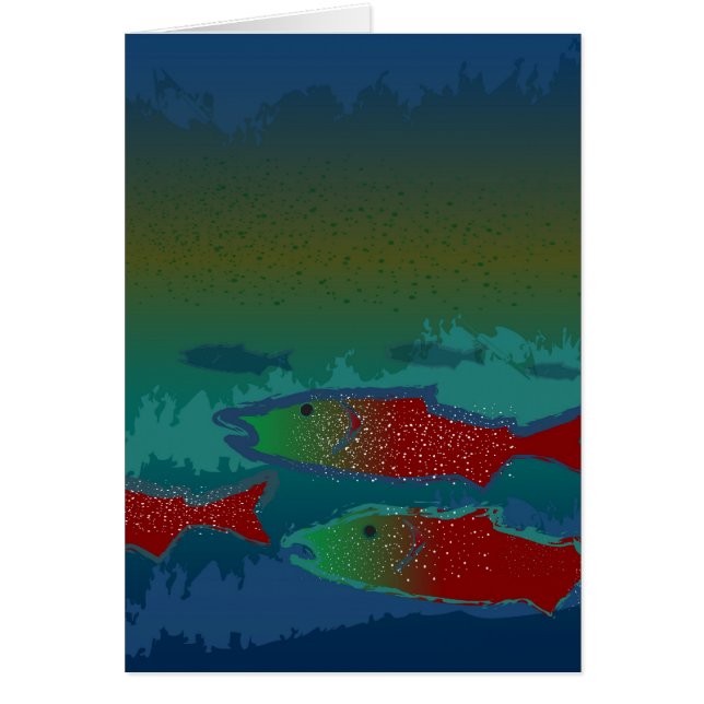 Cartão Salmão Spawn (Frente)