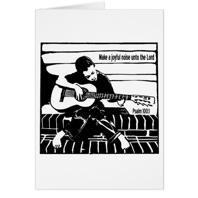 Cartão Salmo 100:1 (Frente)