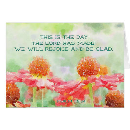 Cartão Salmo 118:24 Este é o dia que o Senhor fez