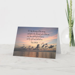 Cartão Salmo 139: 9,10