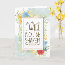 Salmo 16:8 Não serei Shaken Bíblia Christian