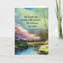 Salmo 23:2-3 Ele restaura minha Bíblia de alma Ver