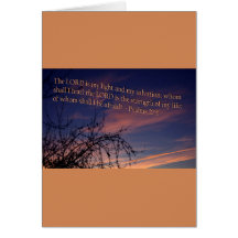 Salmo 27:1 no amanhecer