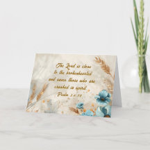 Salmo 34:18 O Senhor está perto de uma Bíblia de c