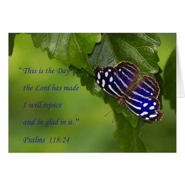 Cartão Salmos 118:24 (Frente Horizontal)