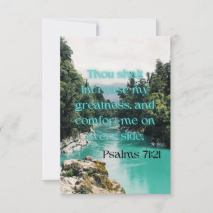 Cartão Salms 71:21 Bíblia KJV Verse Pic Greeting