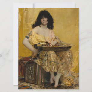 Cartão Salomé (Retrato feminino) (por Henri Regnault)