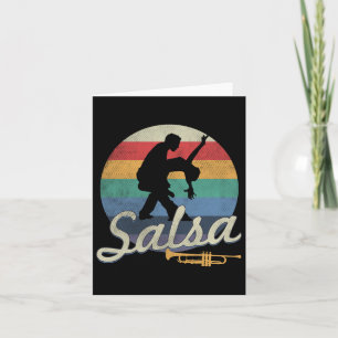 Cartão Salsa Dancing Latin Salsero