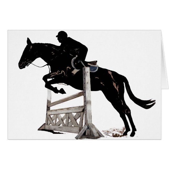 Cartão Salto de Cavalo (Frente Horizontal)
