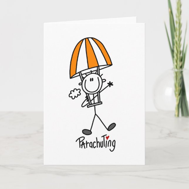 Cartão Salto de pára-quedas (Frente)