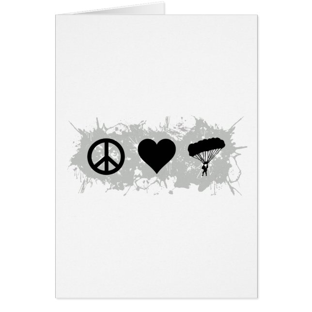 Cartão Salto de pára-quedas (Frente)