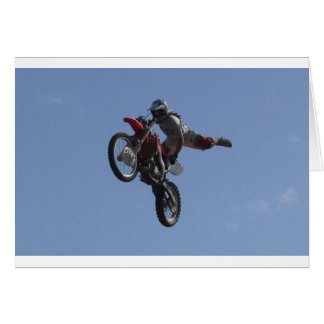 Cartão Salto do motocross
