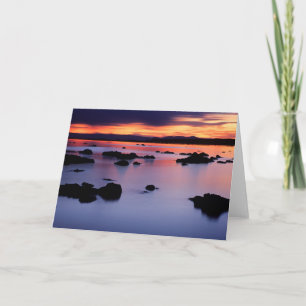 Cartão Salto do Sol no Ponto Negro do Lago Mono