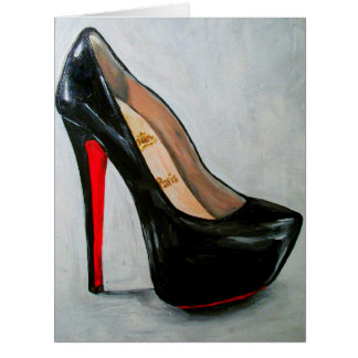 Cartão Salto inferior vermelho do Daffodil cristão de