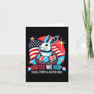 Cartão Salto Unida - Orgulho Americano de Coelhinho da Pá